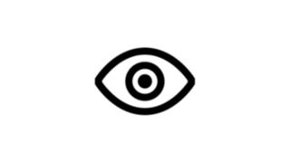 Darstellung eines Auges in Form eines Icons