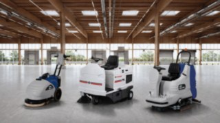 Dulevo Produkte Scheuersaugmaschine WB1, Kehrsaugmaschine 7, Scheuersaugmaschine RO12 