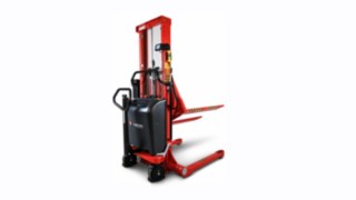 Logitans Rotator-Hubwagen als Breitspur Modell schwarz rot mit weissen Hintergrund