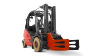 Linde H30D mit Ballenklammer 