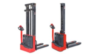 Linde ML10 Hochhubwagen - MM10(i) Monomast-Hochhubwagen  Linde MM10 - ML10 elektische Hochhubwagen rot grau