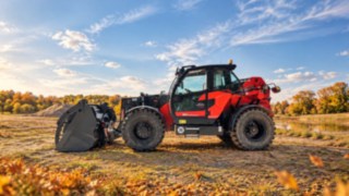 Linde YH60 Teleskoplader in Sandgrube mit Herbstlichen Wetter 