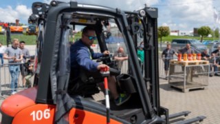 Holzklötzerparcours StaplerCup